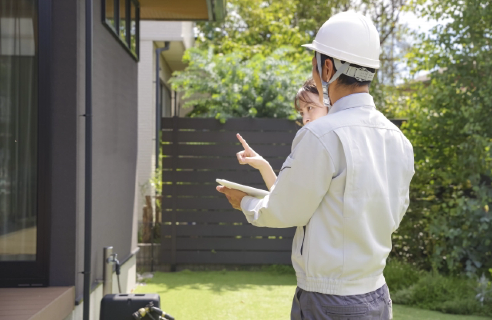 造園、芝庭施工の様子